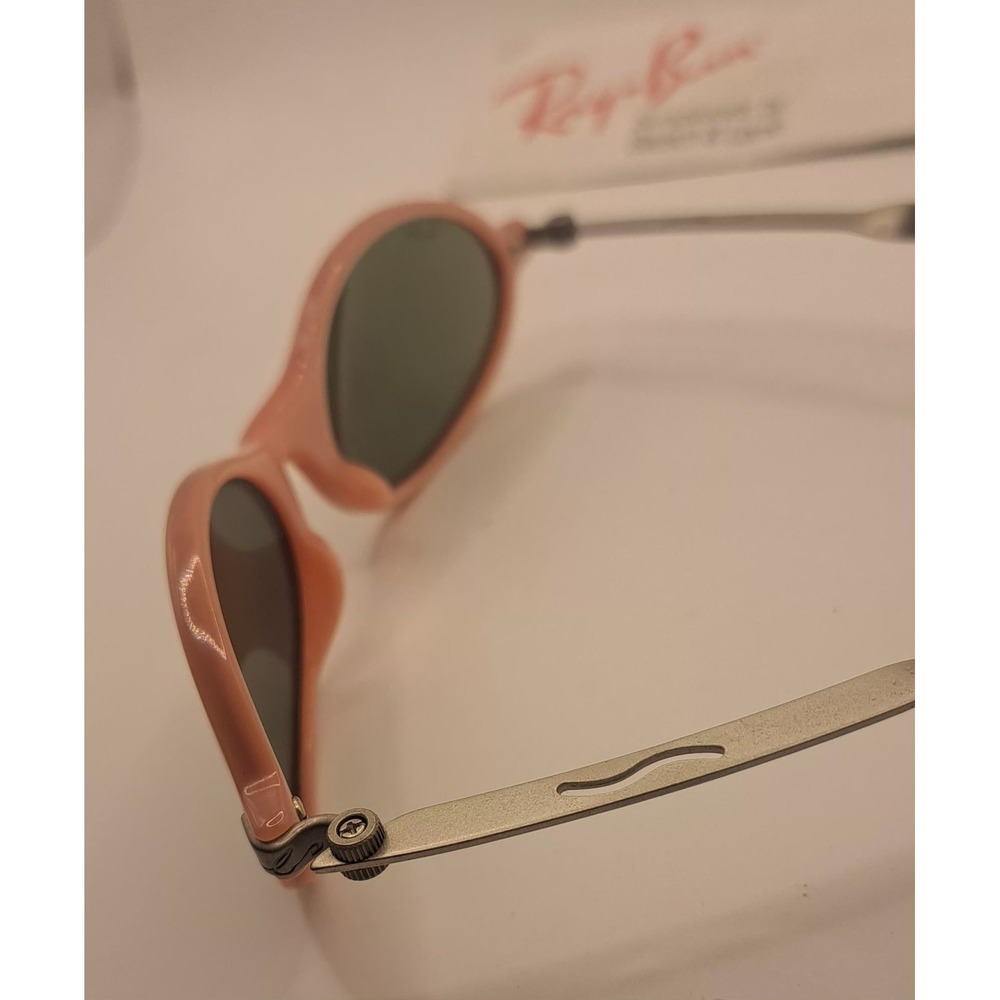 Vintage Pink Ray-Ban Orbs Sunglasses 80's Oval Bausch & Lomb Flash Mirror Lenses - Picture 14 of 16